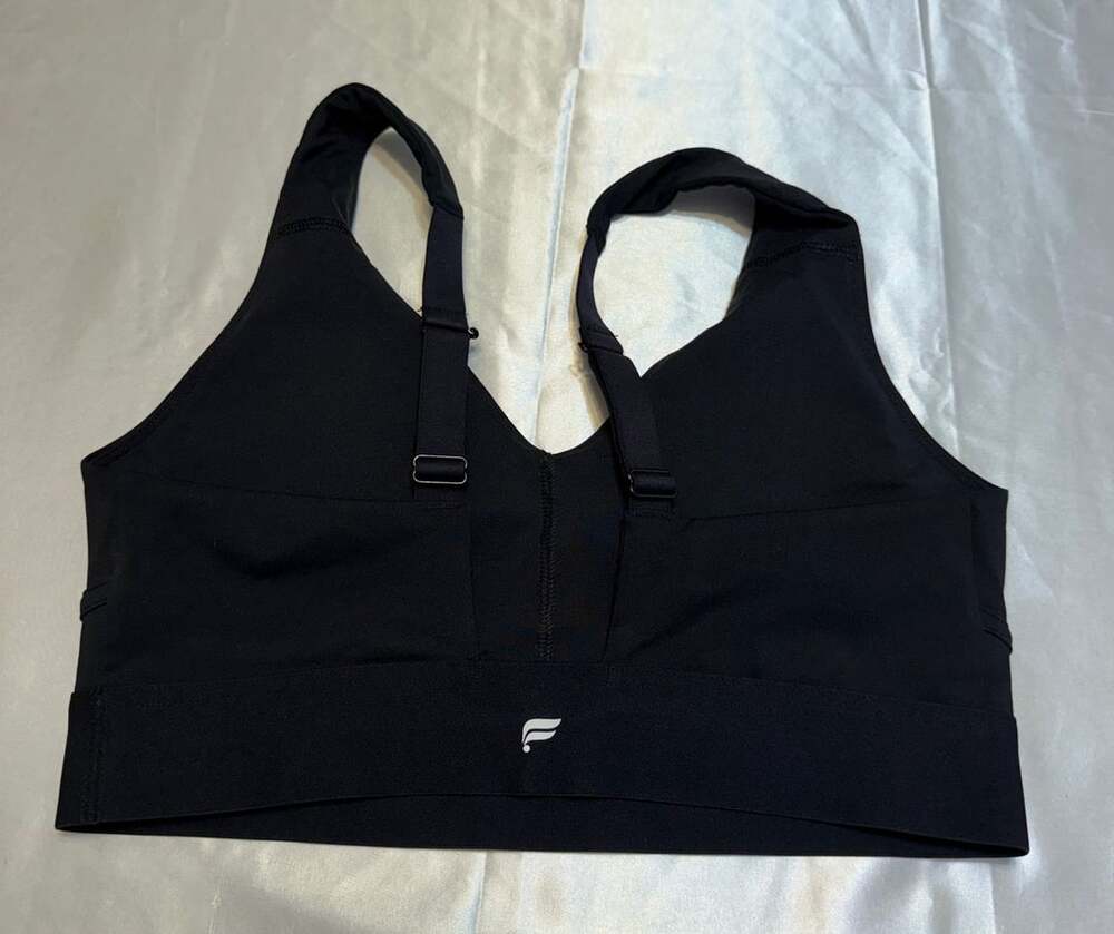 Fabletics Black Adjustable Sports Bra